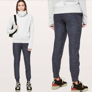 Lululemon Ready To Rulu Pant *Updated 29"- Heathered Gatsby Blue / Black Sz 6